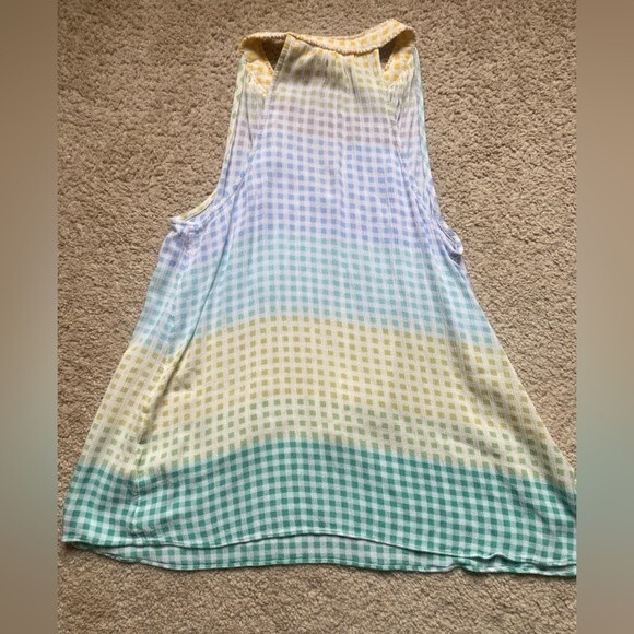 LC Lauren Conrad Checked Print Tank with Tassels - Picture 7 of 7